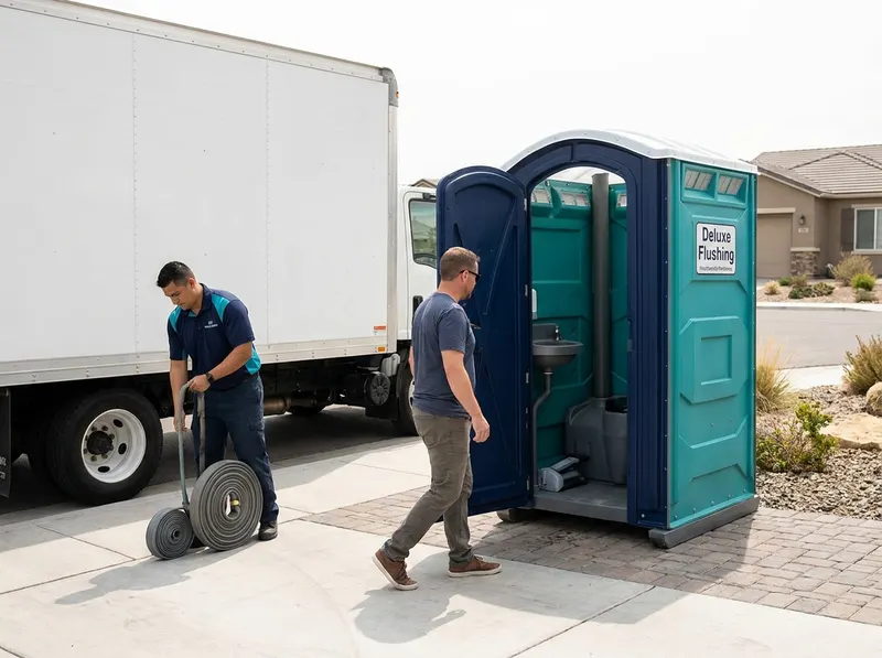Deluxe Flushing Portable Toilet Rental in Reno, NV
